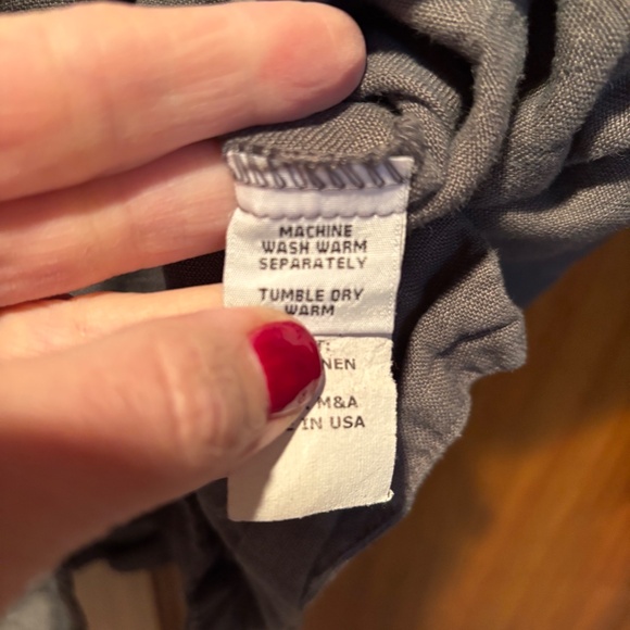 Cut Loose Women's 3/4 Sleeve Cropped Linen Jacket In Gray Medium Lagenlook - Picture 5 of 6